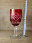 Čaše za vino od brušenog kristala