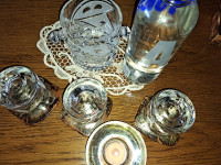Kristalne čaše + posuda za led