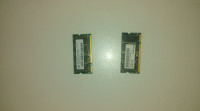 Memorija SO DIMM, DDR1, 256 MB, 2 komada