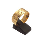 (10721) Zlatni prsten "VALDIS" 14K 585/1000; težina=6.35g