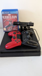 Playstation 4 with two controllers and video camera Sony V2
