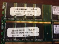 DDR400 184 pin 512 MB 2X Apacer