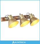 Industrijska zidna svjetiljka mjedena 65 x 25 cm E27 - NOVO