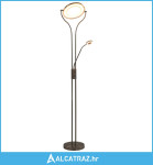 Stojeća svjetiljka 18 W srebrna 180 cm prigušiva - NOVO