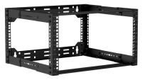 Caymon OPR306A 19" in depth adjustable open frame rack - 6 units