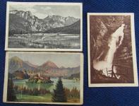 Tri stare razglednice iz Slovenije