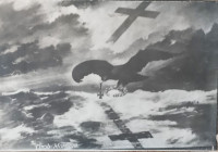 grob mornara iz 1916.godine - print na kartonu