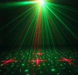 Laser projector disco party -