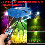DJ disco mini laser + DALJINSKI UPRAVLJAČ + reagiranje na muziku