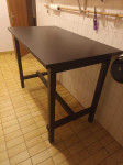 IKEA NORDVIKEN blagovaonski / barski stol, crna boja