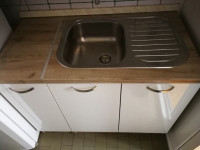 Sudoper jedno dijelni lijevi s radnom pločom, bez elementa