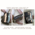 Zippo original upaljač •NOVO •GRAVIRANJE - Silver Star Zagrwb