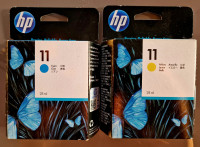 LOT 2 HP tinte 11 yellow i 11 cyan, 28 ml