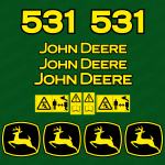 Zamjenske naljepnice za traktor John Deere 531,551,631,651,661,731,751