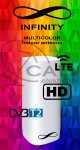 Infinity Multicolor LTE UHF/VHF DVB-T/T2 - sobna antena / led lampa