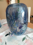 Staklena vaza ručno oslikana