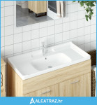 Kupaonski umivaonik bijeli 100x48x23 cm pravokutni keramički - NOVO