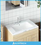 Kupaonski umivaonik bijeli 60x40x21 cm pravokutni keramički - NOVO