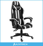 Igraća stolica od umjetne kože crno-bijela - NOVO