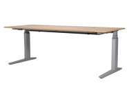 Bene uredski stol, električno podesiv po visini, hrast, 200x80 cm