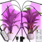 80 LED UV lampa za rast biljaka na tronošcu
