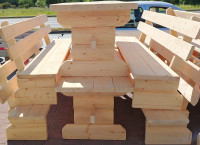 drvena garneture stol+klupe