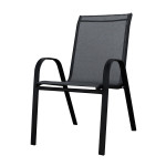 Vrtna stolica, metalna, 54x68x90 cm, crna