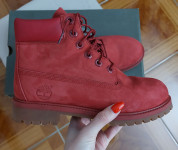 Crvene Timberland čizme/gležnjače
