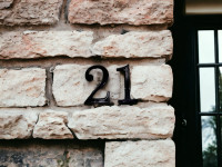Brojevi za Vaš dom - Kućni brojevi - Crni - Brojevi 0-9 - Visina 10cm