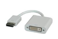 Roline adapter/kabel DVI(f) - DisplayPort (m), F/M, 0.15m