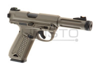 Action Army airsoft AAP01 GBB (gas-blowback) Full Auto pištolj-DE (zel
