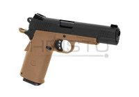 Airsoft pištolj KJ Works KP-11 Full Metal GBB (gas-blowback) TAN