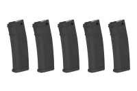 Specna Arms Set od 5 S-Mag Mid-Cap spremnika 125 BB crni