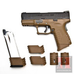 WE airsoft XDM Compact TAN (2 spremnika) GBB (gas-blowback) pištolj (z