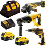 DeWalt DCK304P2 aku set alata 18V DCG405+DCH133+DCF620 2x5Ah + TORBA