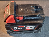 Baterija Milwaukee red lithium M18 5.0 Ah model M18B5