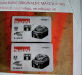 Makita baterije 6.0 ah