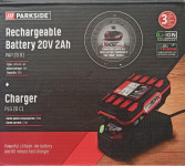 Parkside baterija 20 V,2 Ah i punjač