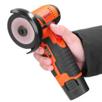 Aku brusilica - NOVO - 1 baterija, punjač, 3brusna diska za rezanje