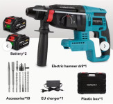 Akumulatorska čekić-bušilica sa 4 stupnja rada. Novo!!