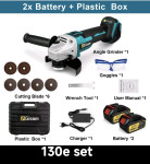 Brusilica aku Gisam.Novo.125mm set  130e