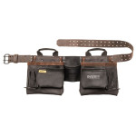 DeWalt kožni pojas za alat DWST50112 s 11 džepova i 2 držača za čekić,