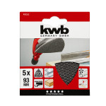 KWB brusna tkanina za višenamjenske brusilice 93x93 mm, g220, 5/1