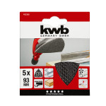 KWB brusna tkanina za višenamjenske brusilice 93x93 mm, g80, 5/1