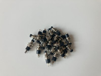 Lockless Momentary ON/OFF Push button Black Mini Switch (20x)