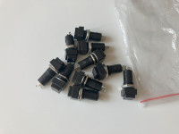 Rectangle Lockless Momentary ON/OFF Push button Switch (10X)