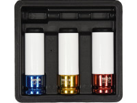 Yato TYT-1056 Set udarnih nasadnih ključeva 1/2" 17, 19, 21 mm za alum