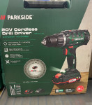 Bušilica odvijač s baterijom i punjačem Parkside, Novo