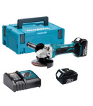 MAKITA DGA452RFJ Akumulatorski kotni brusilnik 18V, 115mm, SET