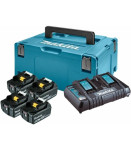 MAKITA LXT power set Makpac Tip3, BL1850Bx4, DC18RD